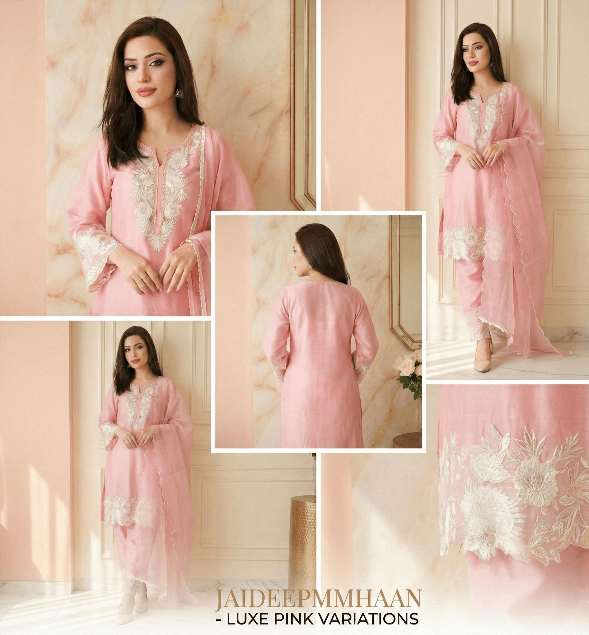 Blush Romance" Cotton Silk