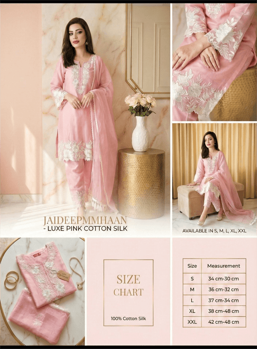Blush Romance" Cotton Silk